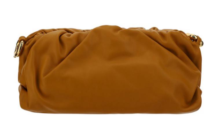 Bottega Veneta Мягкая сумка через плечо из коровьей кожи для женщин Gold Brown — фото 3