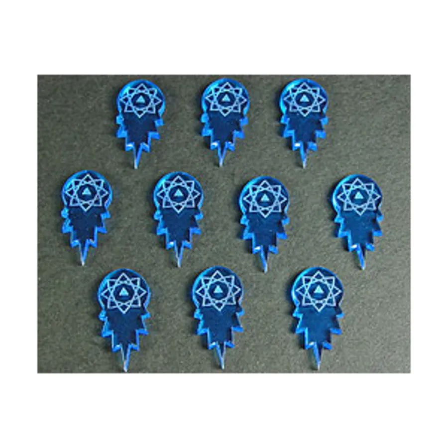 

Жетоны космических торпед — флуоресцентный синий, Token Sets - Science Fiction (Litko Aerosystems)