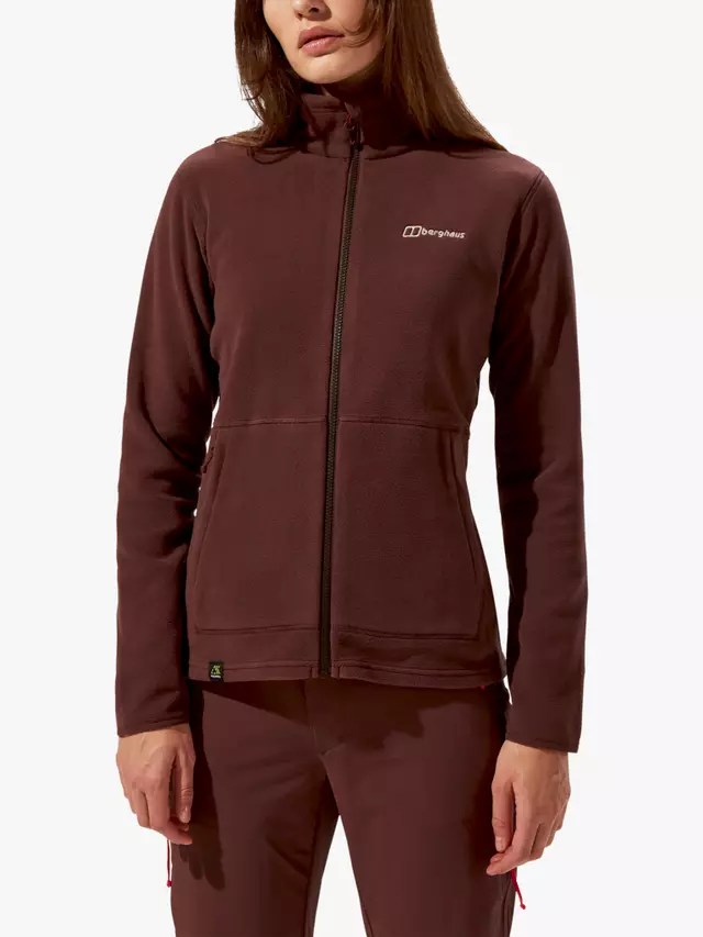 

Спортивная куртка Berghaus Prism High Neck Zip Through Fleece, цвет cedar brown