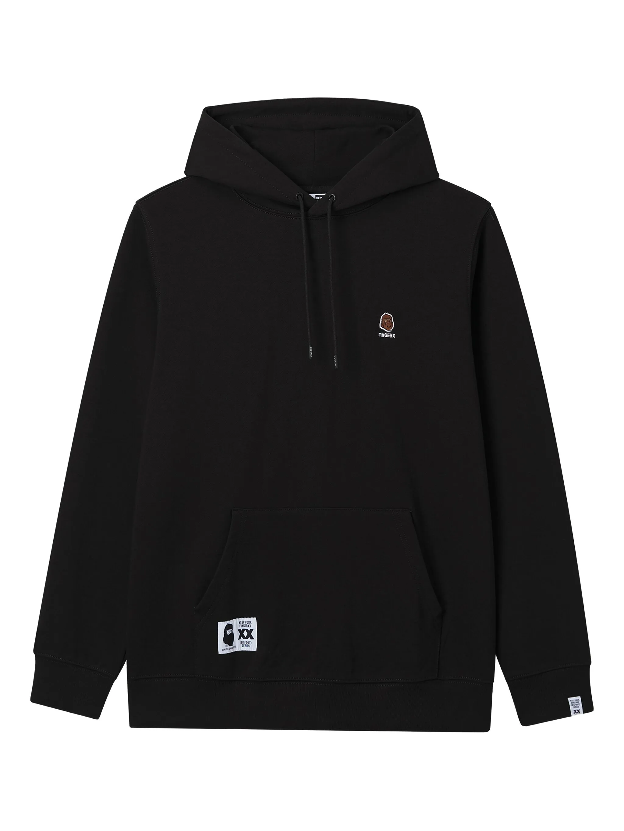 

Худи с вышитым логотипом Fingercroxx, черный