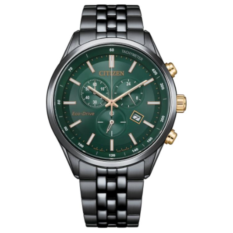 

CITIZEN Часы Ecology Drive Collection Solar Quartz Movement Stainless Steel Strap Watch Men's Watch Green Dial, Green Dial