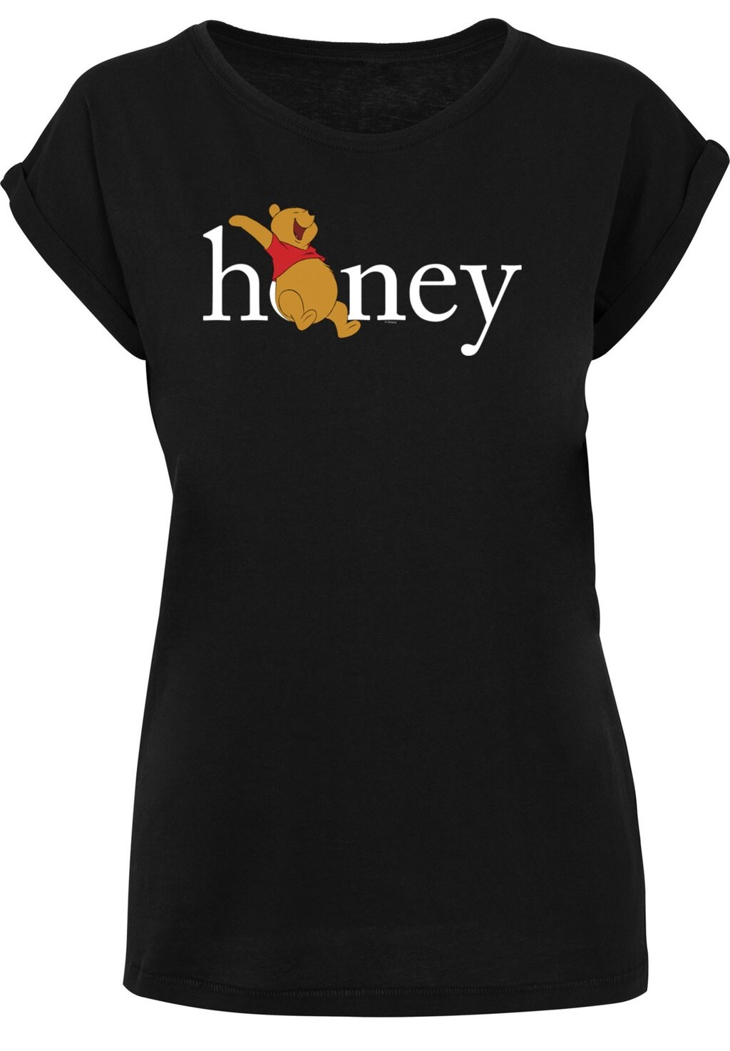

Футболка с принтом DISNEY WINNIE PUUH DER BÄR HONIG F4NT4STIC, черный