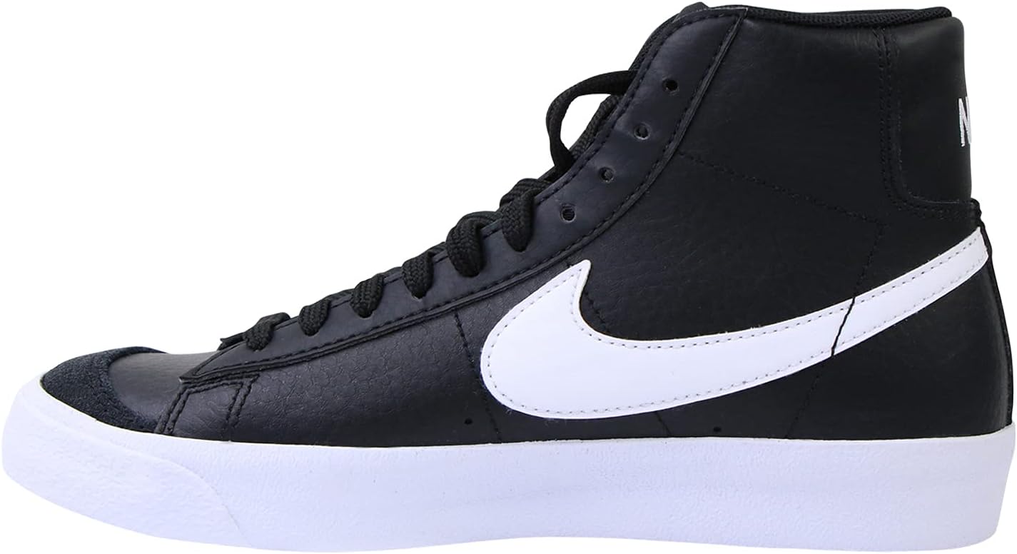 Кроссовки Nike Kids' Blazer Mid '77, белый/черный/оранжевый — фото 2