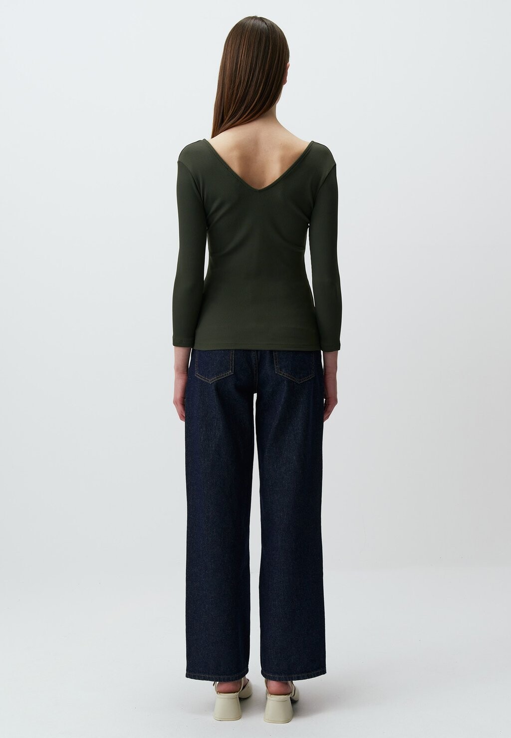 

Топ с длинными рукавами SLIM FIT THREE QUARTER SLEEVE Jimmy Key, хаки