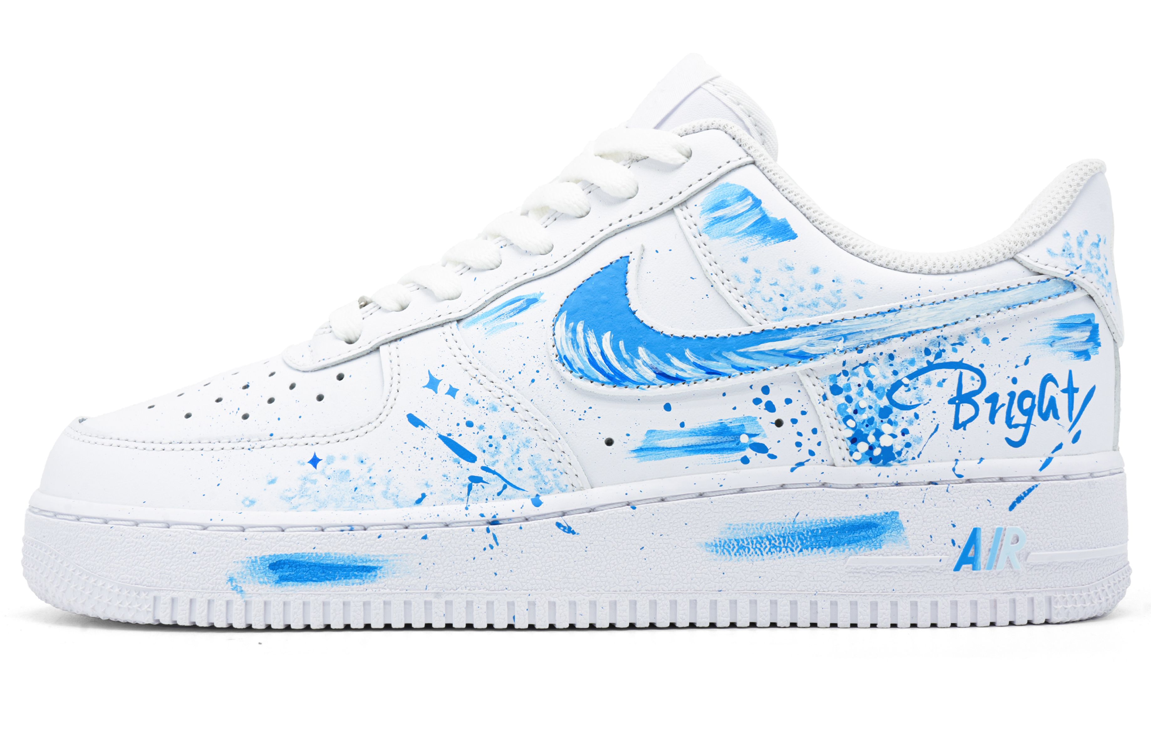 

Nike Кроссовки для скейтбординга Air Force 1 Fun Graffiti Low top для подростков бело-синие