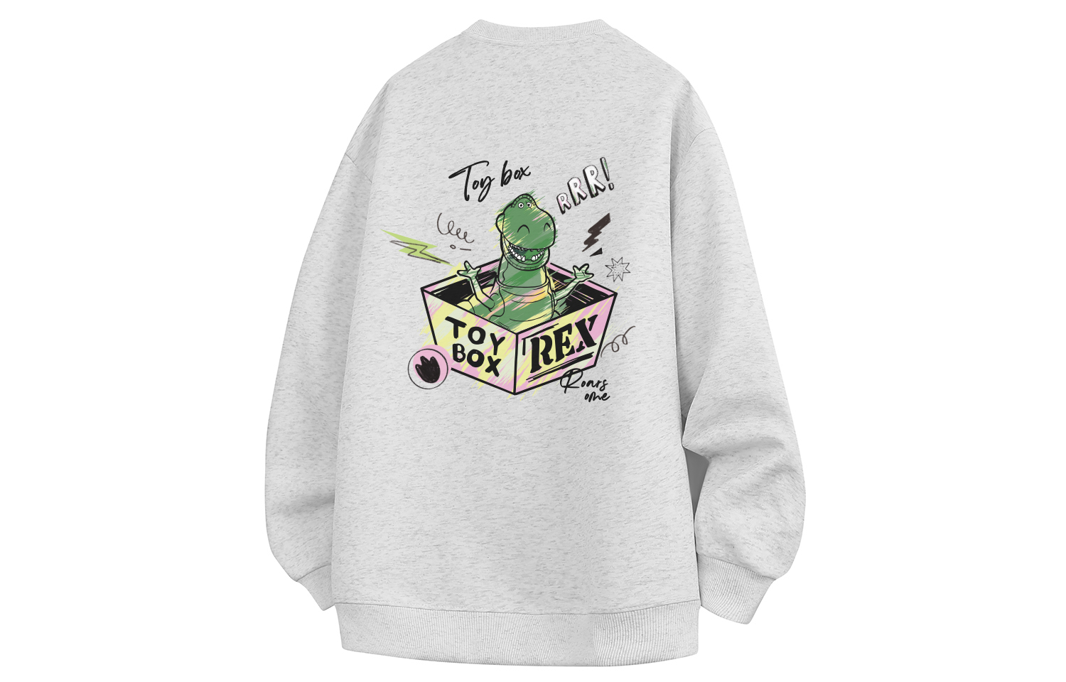 

Толстовка унисекс с круглым вырезом, средней толщины Disney, 花灰色【加绒加厚】