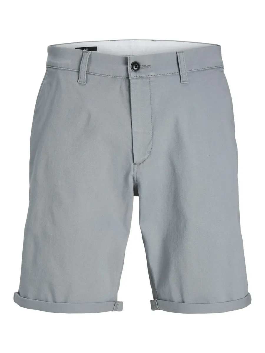 

Шорты-чиносы Jack & Jones "JPSTDAVE JJCHINO SHORTS", серый