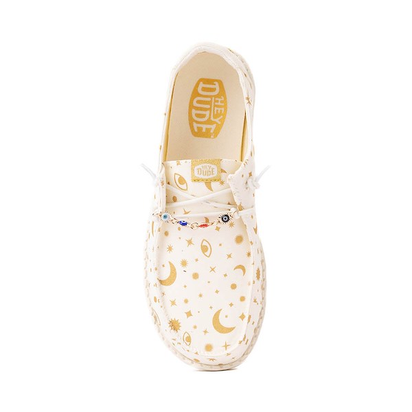 Слипоны Womens HEYDUDE Wendy Evil Eye Slip-On Casual Shoe, цвет Egret — фото 2