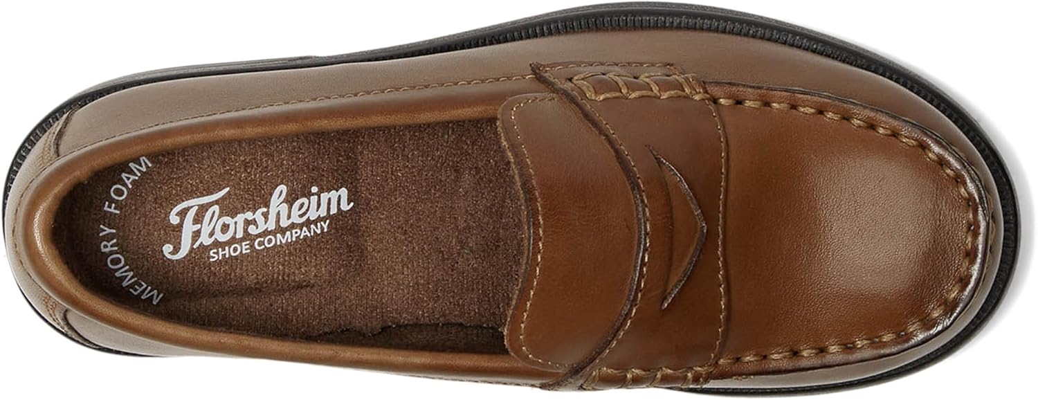 Детские лоферы Florsheim Boy's Croquet Penny - для малышей и старших детей, Saddle — фото 2
