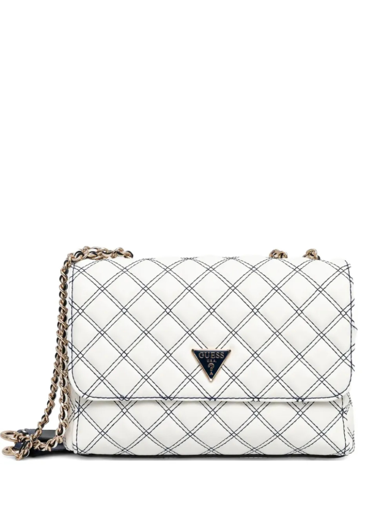 

Стеганая сумка через плечо GUESS USA, белый
