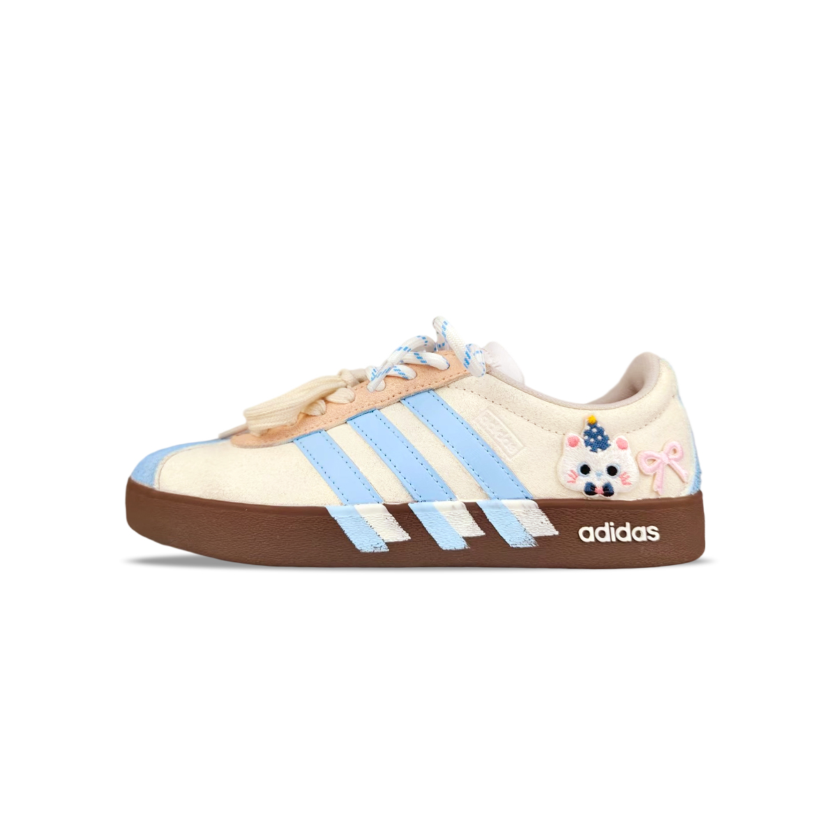 

Adidas Neo ВЛ Корт 2.0 амортизирующие устойчивые к истиранию противоскользящие низкие скейтерские унисекс бежевые, цвет Beige