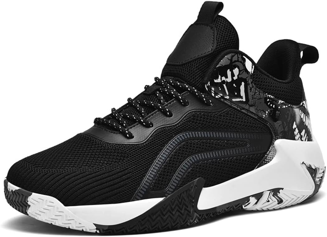 

Мужские баскетбольные кроссовки UKUBOXBAG, нескользящие, большого размера, для баскетбола и фитнеса, легкие для бега и ходьбы, черный
