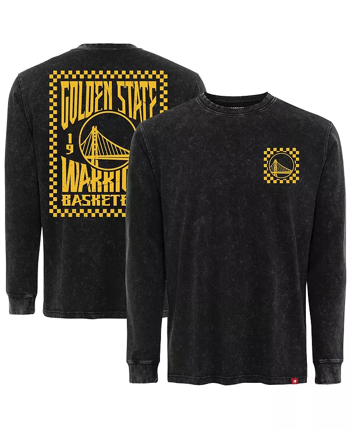 

Мужская черная футболка с длинным рукавом Golden State Warriors Bono Sportiqe