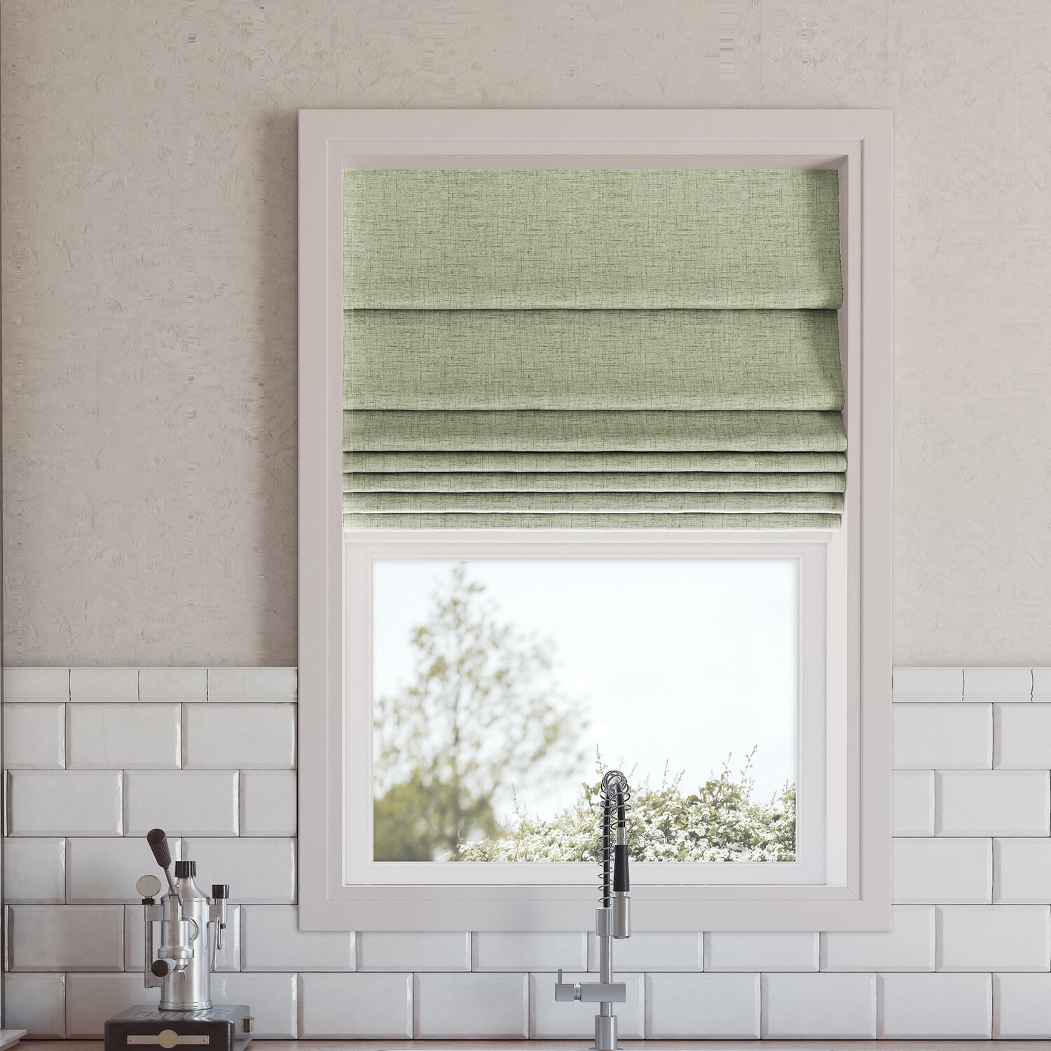 

Римские шторы Sun Zero Somerton 27 x 64 дюйма, шалфейно-зеленый