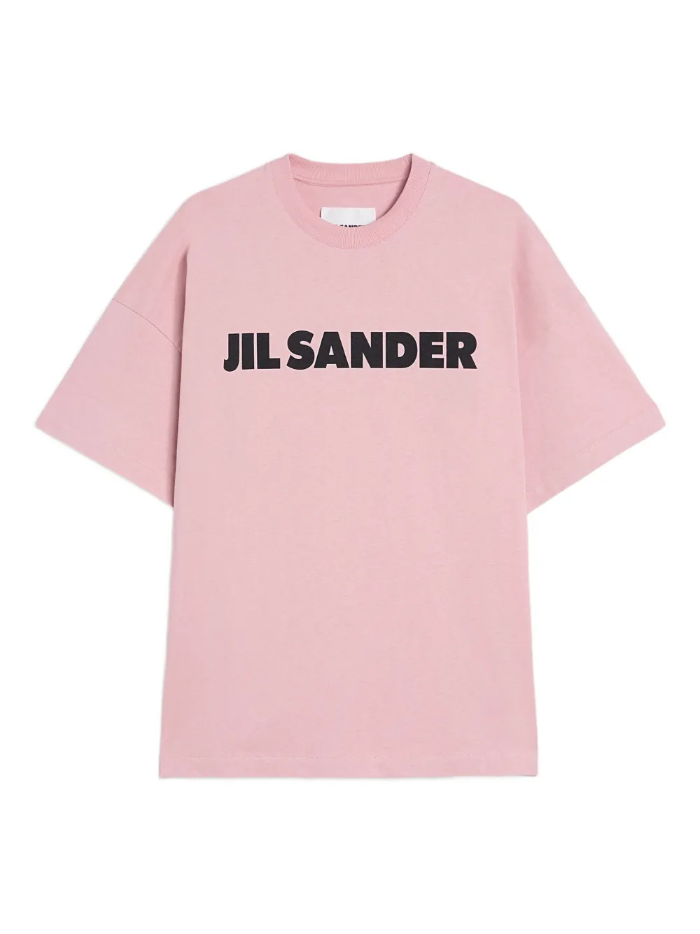 

Хлопковая футболка с логотипом JIL SANDER, розовый