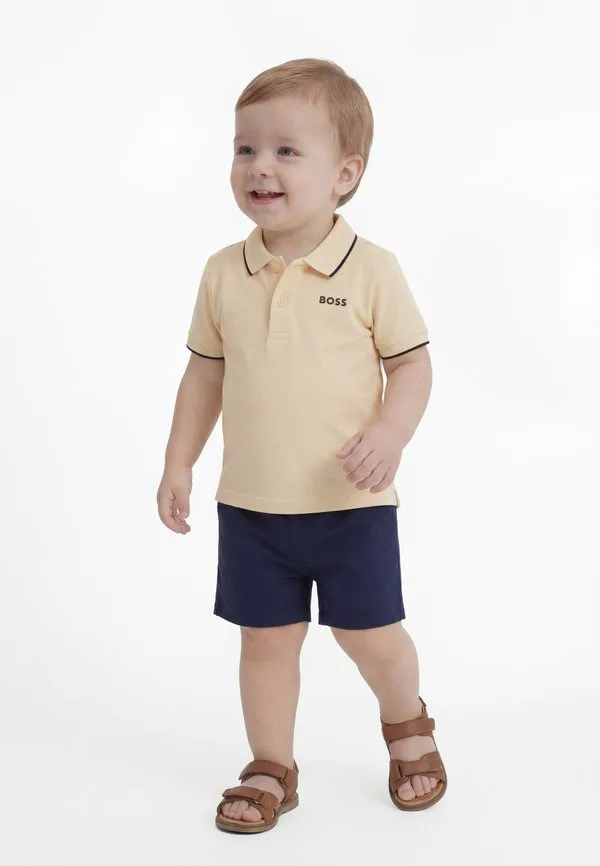 Детская футболка-поло с коротким рукавом Boss Kidswear, Sand