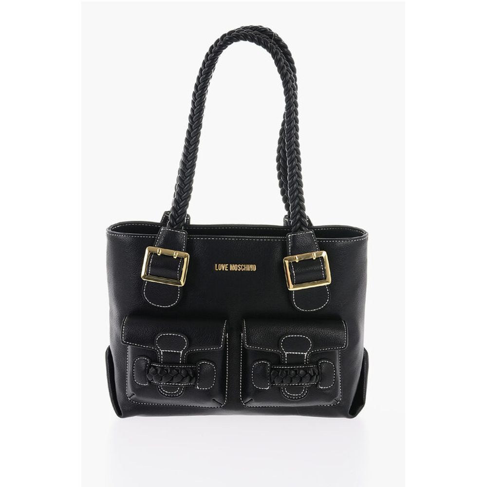

Сумка через плечо LOVE из искусственной кожи с плетеной ручкой Moschino, Black