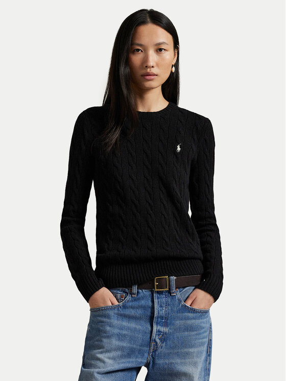 

Свитер slim fit 211971865005 Polo Ralph Lauren, чёрный