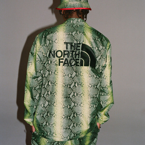 Куртка x the north face snakeskin taped seam coaches jacket 'green yellow' Supreme, зеленый — фото 4