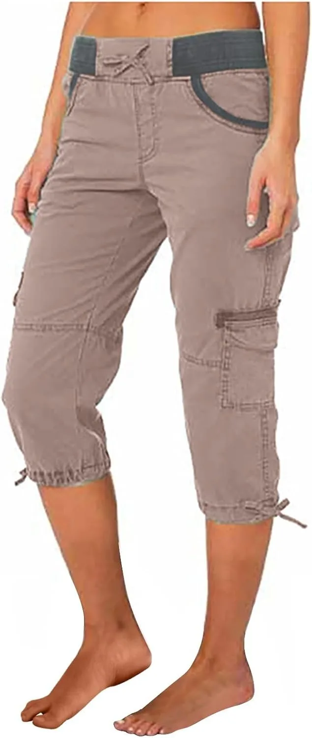 

Женские капри с карманами, эластичные и удобные LCMTWX