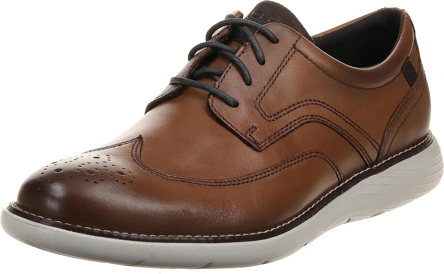 Мужские оксфорды Rockport Garett с перфорацией, Cognac