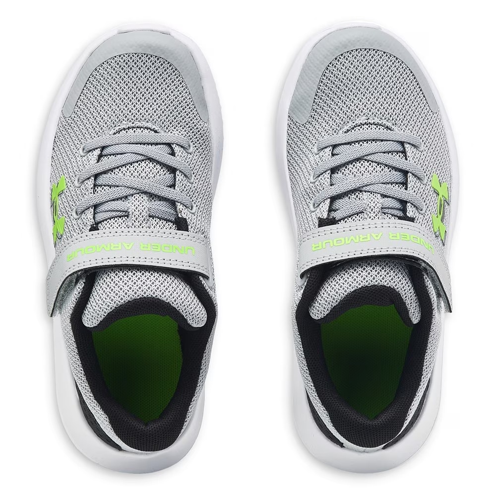 Детская беговая обувь surge 4 little kid от Under Armour, grey/green — фото 4