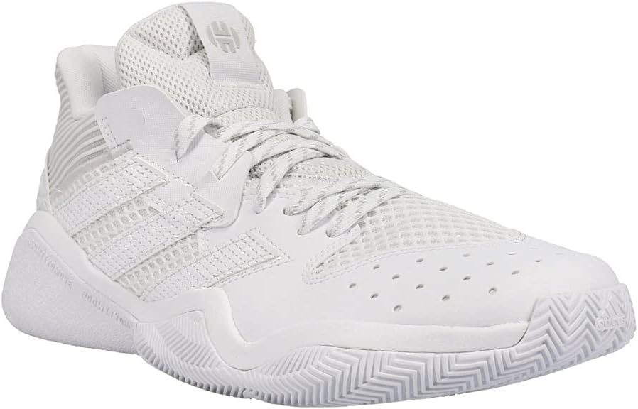 Баскетбольные кроссовки Adidas Harden Stepback черный/коралловый/серый (EF9890), белый/серый — фото 3