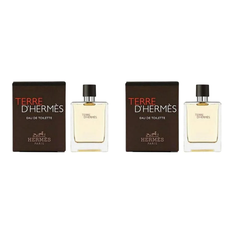 HERMES Набор пробников мужского парфюма Earthy, древесный, 5 мл/12,5 мл, 5ml*2