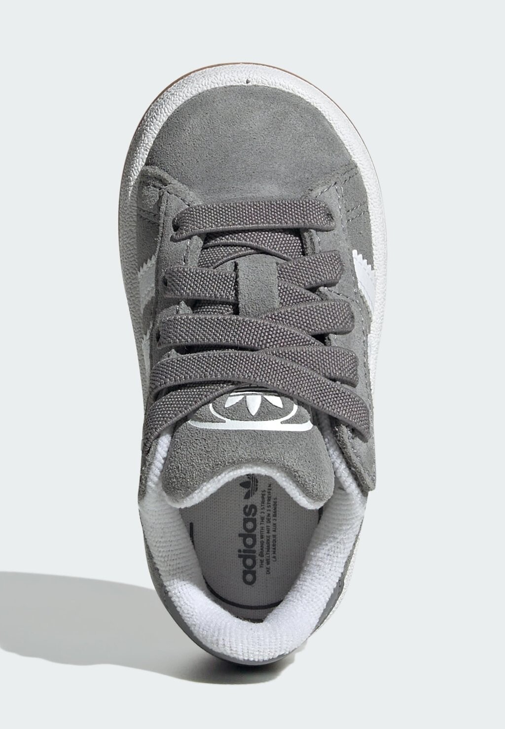 Кроссовки на шнуровке CAMPUS 00S COMFORT CLOSURE ELASTIC LACE KIDS adidas, серый — фото 4