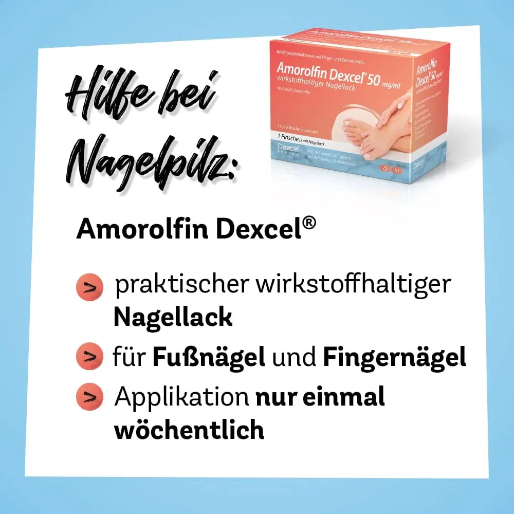 Раствор Amorolfin Dexcel 50 мг/мл для лечения грибка ногтей, 3 мл Dexcel — фото 2