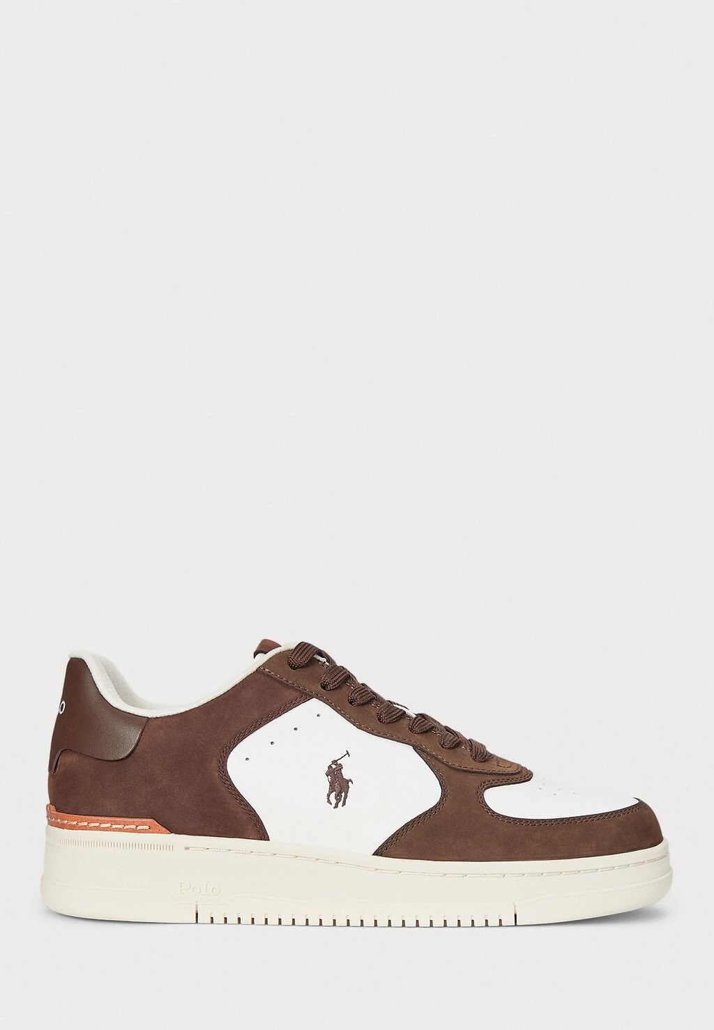 

Кроссовки MASTERS COURT NUBUCK & LEATHER SNEAKER UNISEX Polo Ralph Lauren, коричневый