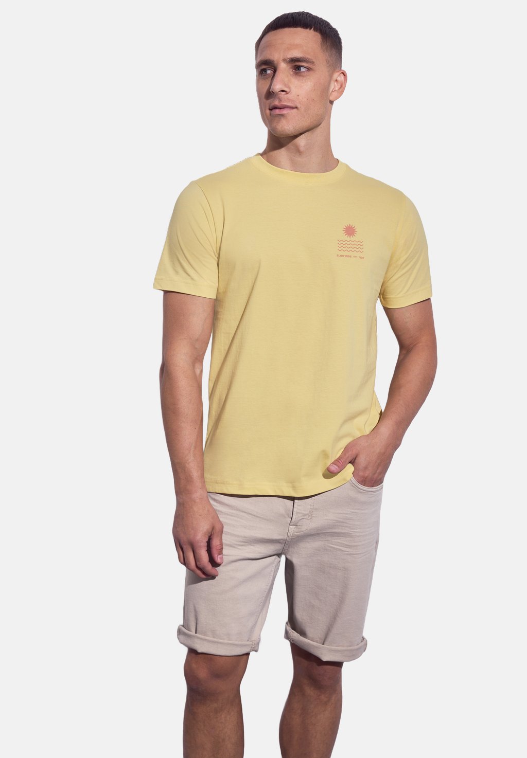 

Футболка с принтом MIT CHESTPRINT Street One MEN, желтый