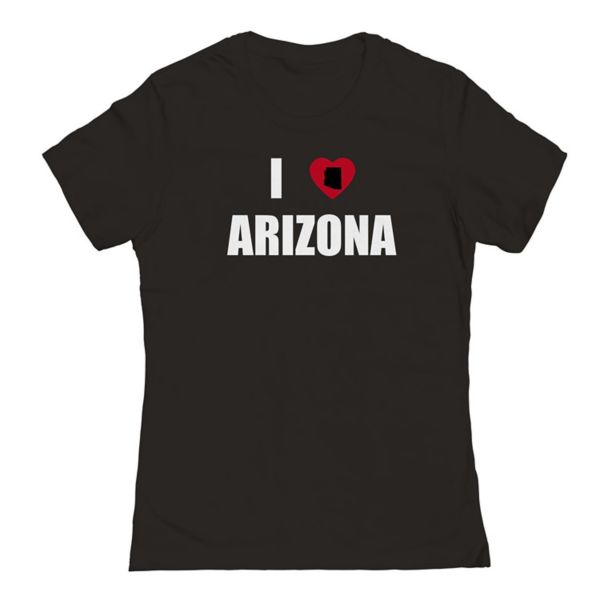 

Футболка Junior'S i Heart Arizona с графическим принтом Unbranded, черный
