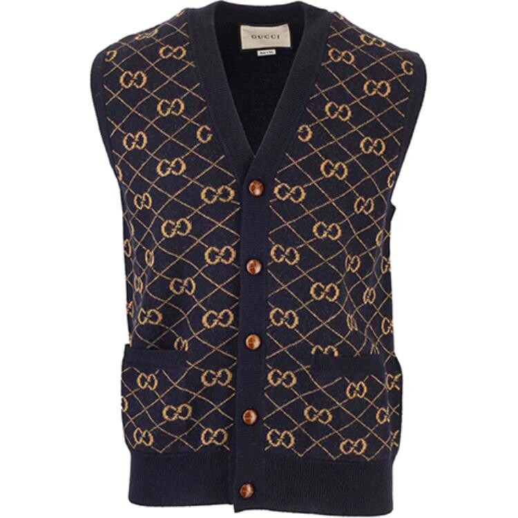

Жилет мужской темно-синий Gucci, темно-синий