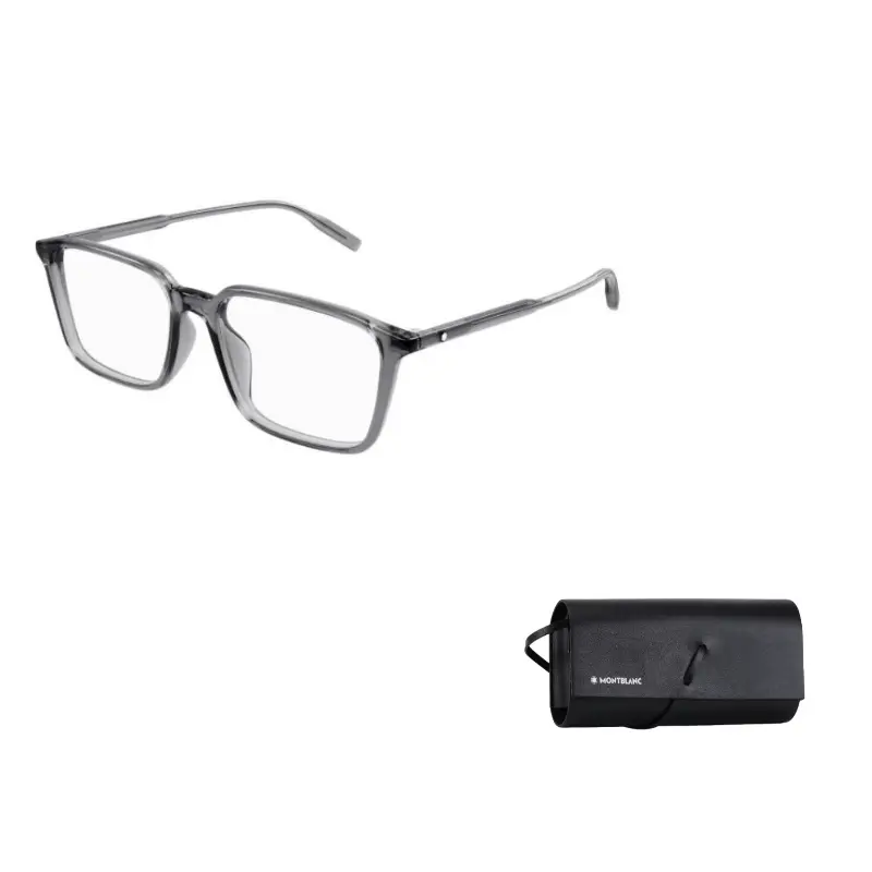 

MONTBLANC Ацетатная квадратная оправа для очков мужская серая, Gray