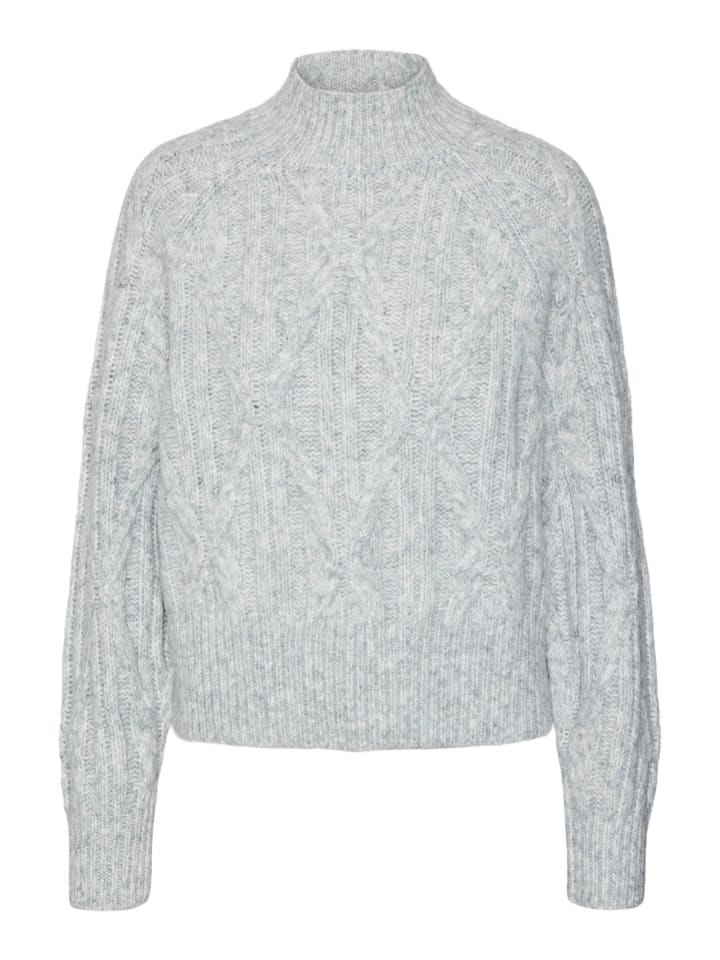 

Вязаный свитер светло-серого меланжевого цвета Vero Moda