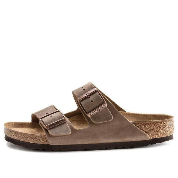 

Тапочки arizona oiled leather sandals 'tobacco brown' Birkenstock, коричневый