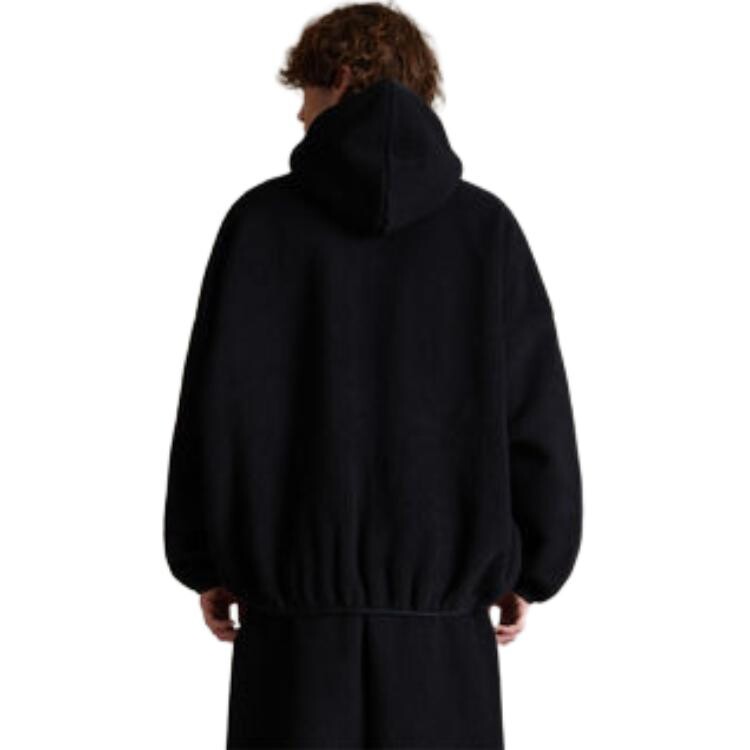 Толстовка с капюшоном из флиса с логотипом Fear Of God Essentials, черный — фото 3