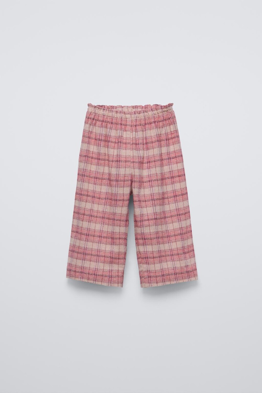 

Брюки в клетку ZARA, розовый