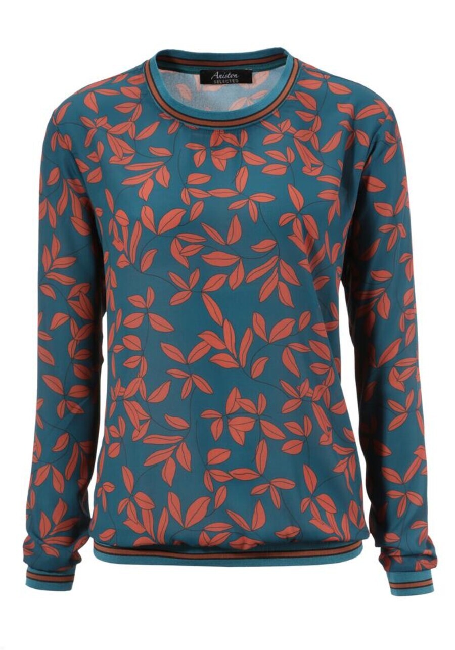 

Блузка Aniston SELECTED Blouse, цвет blue/blood red