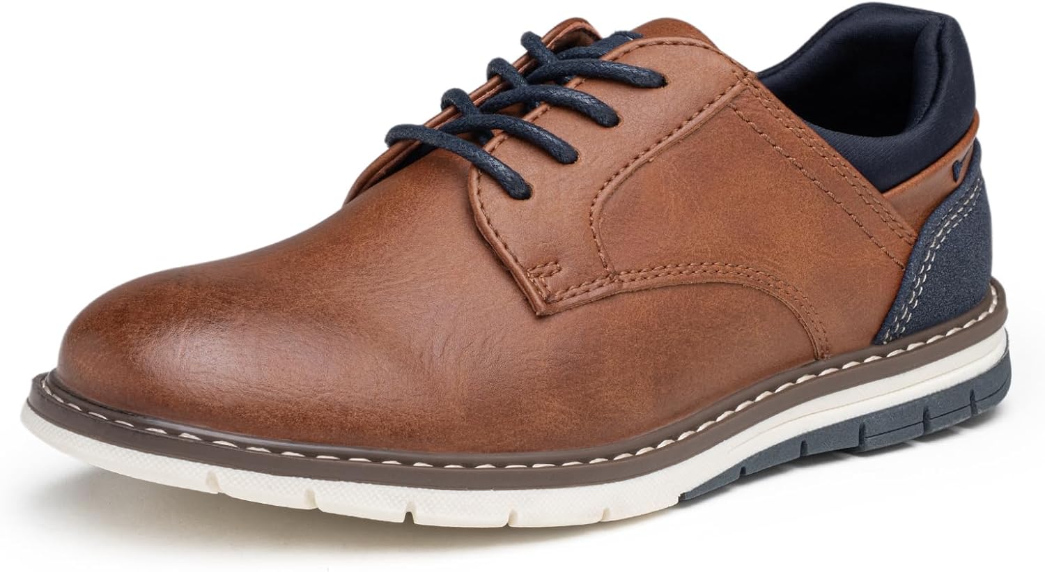 

Повседневные классические туфли-оксфорды Marcport для мальчиков - удобные формальные кроссовки для школы и повседневной носки, коричневый