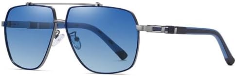 

Мужские солнцезащитные очки для женщин, солнцезащитные очки квадратной оправы, защита от УФ-излучения UV400, для вождения, рыбалки, плавания и пляжа MTZJH, 6321gun Blue