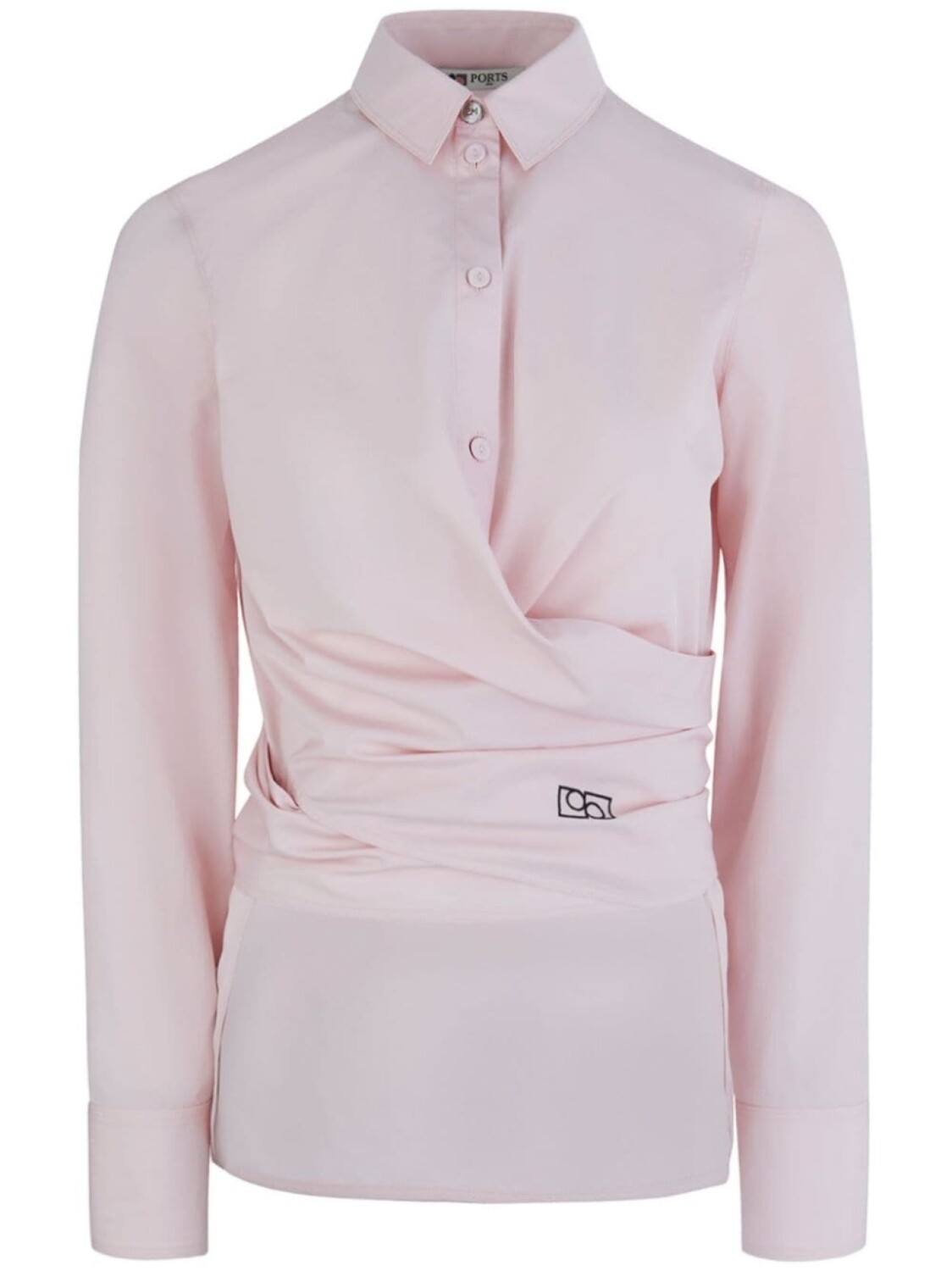

Рубашка из хлопка с запахом Ports 1961, розовый