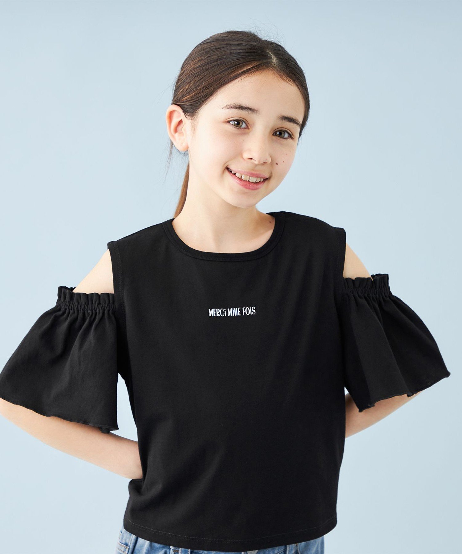 Футболка Футболки разных дизайнов [110-150 см] Unfilo, Black [Open Shoulder Bag [205]] — фото 2