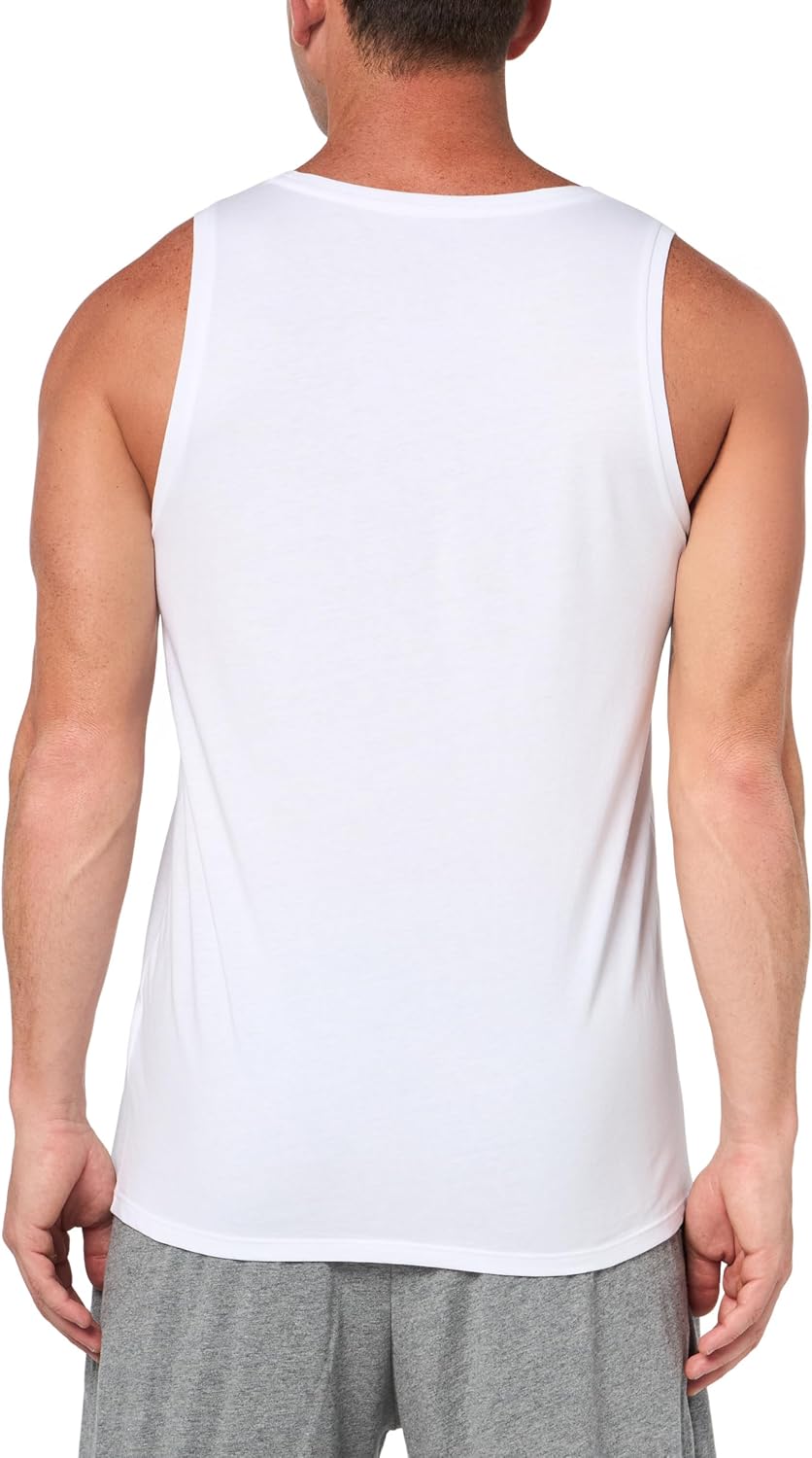 Lacoste мужская майка-борцовка 100% хлопок slim fit набор из 3 штук, White — фото 3