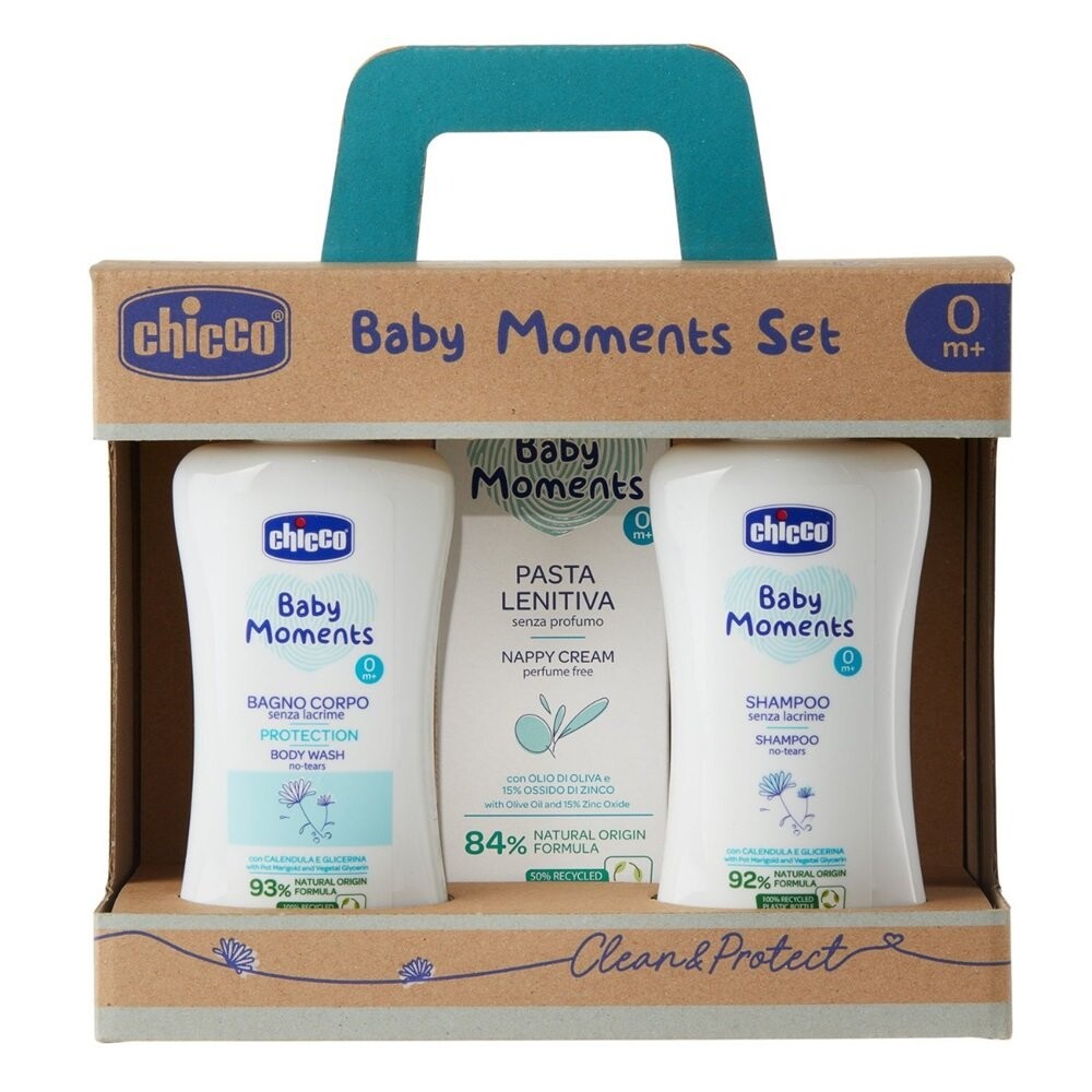 

Подарочный набор Chicco Baby Moments Clean & Sweet (для малышей с рождения)