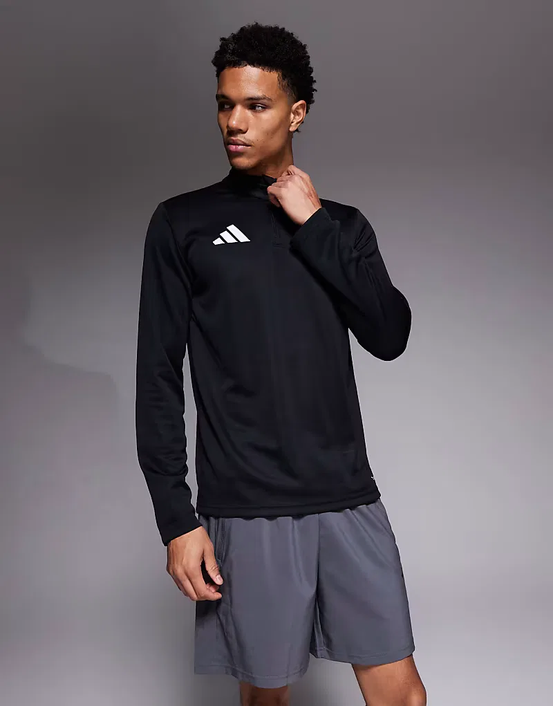 Футболка-джерси Adidas Performance Football Entrada 26 1/4 на молнии, черный