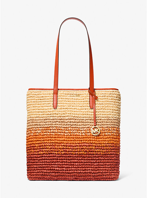 

Соломенная сумка-тоут michael ombre Michael Kors, красный