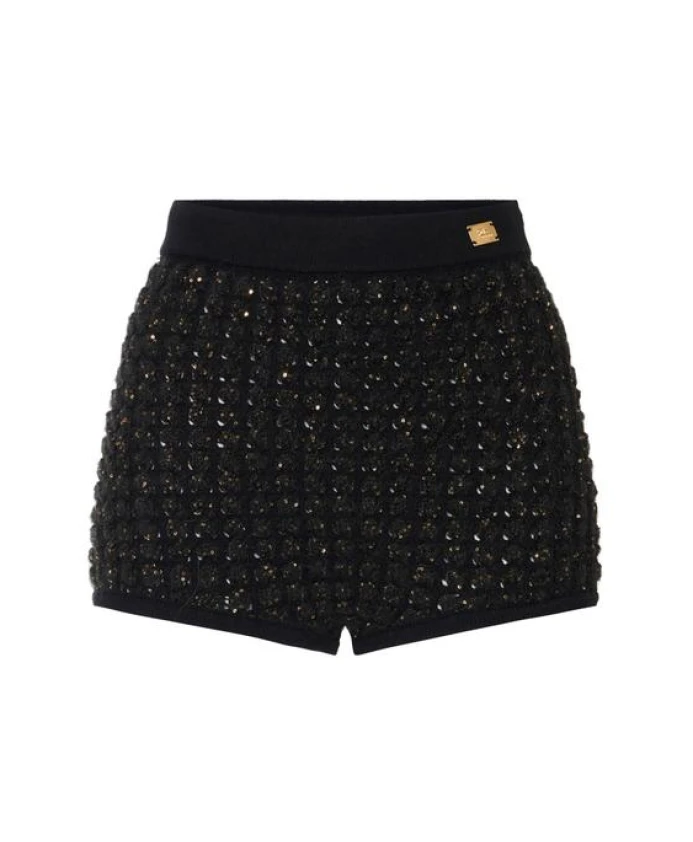 

Шорты Bouclã с пайетками Elisabetta Franchi, черный