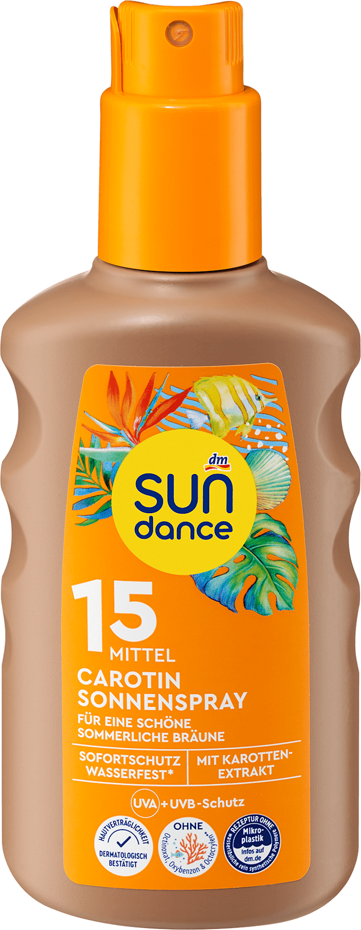 

Солнцезащитный спрей SUNDANCE Sonnenspray Carotin LSF 15, 200 ml